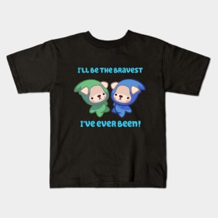 Brave Mom for Twin Boys Kids T-Shirt